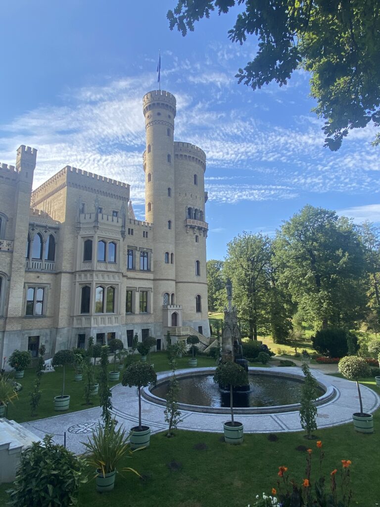 Terrassengarten am Schloss Babelsberg.